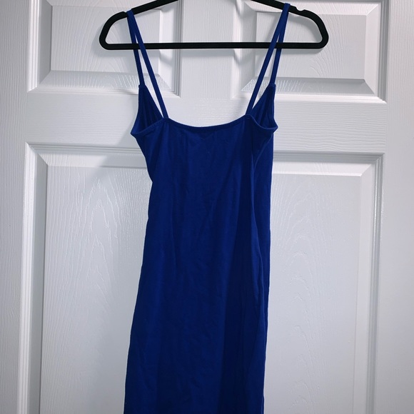 Blue slit party dress - Picture 2 of 2